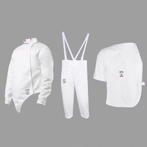 Brand new~ “left hand fencer three-piece White Fencing Gear Set